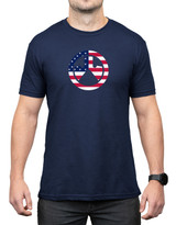 Magpul MAG1281410S Independence Icon  Navy Cotton/Polyester Short Sleeve Small