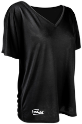 Glock AP960351 Glock Girl Relaxed  Black Pre-Shrunk Cotton Short Sleeve V-Neck Medium