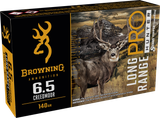 Browning Ammo B192500652 Long Range Pro  6.5Creedmoor 140gr 20 Per Box/10 Case
