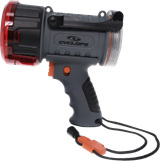 Cyclops CYC2000WP Spotlight w/Flood Light 500/200 Lumens Red/White CREE XP-G3 LED Black/Gray Polymer/Aluminum
