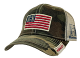 Hornady Gear 10090 Hornady  Camo American Flag Patch