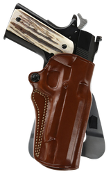 Galco SM2213R Speed Master 2.0 OWB Tan Leather Paddle Fits 1911 Fits 5" Barrel Left Hand