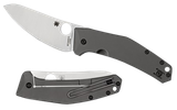 Spyderco C211TIP SpydieChef Salt 3.32" Folding Plain LC200N Blade Satin Titanium Handle Includes Pocket Clip
