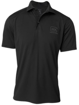 Glock AP96211 Glock Perfection Polo  Black Polyester Mesh Short Sleeve Small