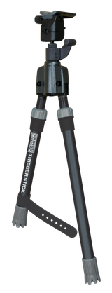 Primos 65825 Trigger Stick  Bipod made of Steel with Black & Gray Finish, QD Swivel Stud Attachment Mount Type & Short Height (Clam Package)