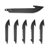 Outdoor Edge RRC25K6C   2.50" Drop Point Plain/Serrated Black Oxide 420J2 SS Blade 6 Blades