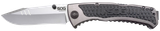 S.O.G SOG-SW1011-C Sideswipe  3.40" Folding Clip Point Plain Bead Blasted 7Cr15MoV SS Blade Gray Anodized Aluminum/G10 Handle Includes Belt Clip