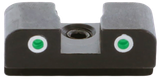 AmeriGlo XD191R Tritium Rear Sight for Springfield XD/Hellcat  Green Tritium White Outline Rear