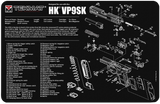 TekMat TEKR17HKVP9SK HK VP9SK Cleaning Mat Black/White Rubber 11"x17" HK VP9SK Parts Diagram