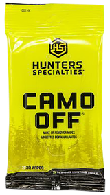 Hunters Specialties HS00299 Camo Off Makeup Remover 7" x 4" 30 Wipes