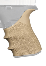 Hogue 18213 Grip Sleeve Handall Beavertail Flat Dark Earth Rubber