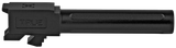 True Precision Inc TPG19BXBL Glock  9mm Luger 4" Fluted Black Nitride Stainless Steel, Fits Glock 45/19X/19 Gen1-5