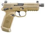 FN 66968 FNX Tactical 45 ACP  5.30" Threaded Barrel 15+1 ,  Flat Dark Earth , Manual Safety , Night Sights