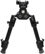 Warne 7923M Skyline Pro Bipod  Black Anodized QD Picatinny Head with Precision Legs