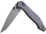 Schrade 1215384   3.40" Folding Drop Point Plain Stainless Steel Blade, Black Aluminum Handle