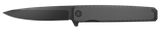 Outdoor Edge PL2C Peleus  3.10" Folding Clip Point Plain Black Oxide 8Cr13MoV SS Blade G10 Handle