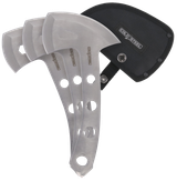 Cold Steel CSTH50AX3PK Throwing Axes  5" Plain 420 Stainless Steel Blade Set of 3