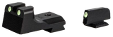 Kimber Mfg.,inc ML11230 1911 Ledged Night Sight Set  Green/Tritium Black Outline Front Sight-Green/Tritium Black Outline Rear Sight