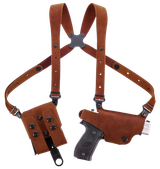 Galco CL2800R Classic Lite 2.0 Shoulder System Shoulder Size Fits Chest Up To 56" Natural Leather Fits Glock 43 Right Hand
