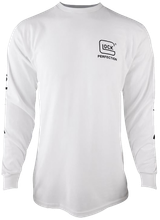 Glock AP96092 Perfection Long Sleeve Tee White Pre-Shrunk Cotton Long Sleeve Small