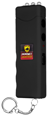 SKYLINE USA INC SGGDH6000BK Stun Gun Hornet Black Features LED Light Includes Keychain