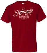 Hornady Gear 31872 Vintage Script  Red Cotton Semi-Fitted Medium