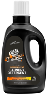 Dead Down Wind 117400 Black Premium Laundry Detergent Odor Eliminator Unscented Scent 40 oz Jug