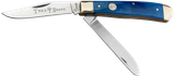 Boker 110828 Trapper 2.0 Clip Point/Spey Plain D2 Steel Blade Blue Jigged Bone Handle