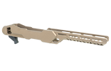 Timber Creek Outdoors ERC1022BB Enforcer Rifle Chassis Burnt Bronze Aluminum Fits Ruger 10/22 Compatible w/ MSR Buffer Tubes