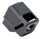 Faxon Firearms FFPACOMPSSG01 EXOS-523 Compensator for G43 Black Anodized Aluminum 1/2"x28 Threads 1.125" OAL 9mm