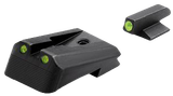 Kimber Mfg.,inc ML11219 1911 Tactical Wedge Fixed Night Sight Set  Green/Tritium Black Outline Front Sight-Green/Tritium Black Outline Rear Sight