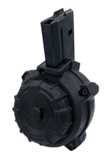 ProMag DRMA108   50rd Drum 6.8 SPC Fits AR-15 Black DuPont Zytel Polymer