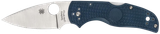 Spyderco C41PCBL5 Native 5 Lightweight 2.95" Folding Spear Point Plain CPM SPY27 SS Blade Cobalt Blue FRN Handle Includes Pocket Clip