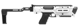 Meta Tactical Llc MX1-PS-WT MX-1 Conversion Kit Compatible w/Glock, White Aluminum Frame w/M-LOK & Picatinny Rail, Black Polymer Folding Stabilizer