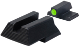 HK 51000932 Night Sight Set  Iron Sight Green Tritium Black Frame Fits HK VP9/VP40/P30/HK45