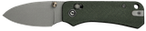 Civivi Knives C23074-3 Baby Banter 2 2.34" Folding Drop Point Plain Gray Stonewashed Nitro-V Steel Blade, Green Textured Canvas Micarta Handle