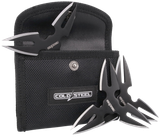 Cold Steel CSTH15STR3PK Throwing Stars  Three 1.50" Black Oxide 420 Stainless Steel Blades Includes Sheath