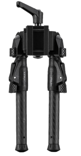 Mdt Sporting Goods Inc 105560BLK GRND-POD  Black Aluminum, 4.5"-9.0", Spiked Feet, Fits Picatinny Rail