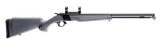 CVA PR2119M Wolf  50 Cal 24" Blued Steel Barrel &  Steel Receiver w/Picatinny Rail, Fixed Stealth Gray Synthetic Stock