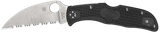 Spyderco C243FPWCBK Endela Lightweight 3.40" Folding Wharncliffe Plain VG-10 SS Blade, Black Textured FRN Handle