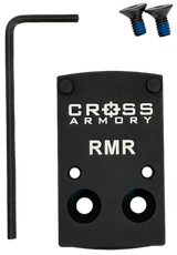 Cross Armory CRRMADAPTER  Adapter Plate Black Oxide Aluminum Compatible w/ RMR Optics