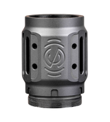 SilencerCo AC5451 Charlie MAAD Brake 2.0 Black Anodized Aluminum 2.23" OAL 1.68" Diameter