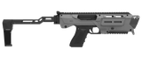 Meta Tactical Llc MX1-PS-GY MX-1 Conversion Kit Compatible w/Glock, Gray Aluminum Frame w/M-LOK & Picatinny Rail, Black Polymer Folding Stabilizer