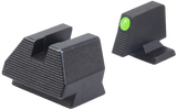 HK 51000938 Night Sight Set  Fixed Extended Green Tritium/Black Frame, Fits H&K VP9 9mm Luger