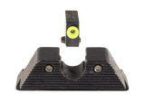 Trijicon 600845 HD XR Night Sight Set Green Tritium/Yellow Outline Front, Green Tritium Rear, Black Frame, Fits Glock/48/43/43X/43E Excludes MOS