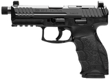 HK 81001155 VP9 Tactical 9mm Luger 17+1 4.70" Black Threaded Barrel, Black Cerakote Optic Ready/Serrated Steel Slide, Black Polymer Frame w/Picatinny Rail, Black Interchangeable Backstrap Grip