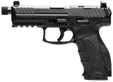 HK 81001155 VP9 Tactical 9mm Luger 17+1 4.70" Black Threaded Barrel, Black Cerakote Optic Ready/Serrated Steel Slide, Black Polymer Frame w/Picatinny Rail, Black Interchangeable Backstrap Grip
