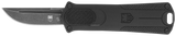 CobraTec Knives CALI952BLKDNS 952 *CA Compliant 1.75" OTF Drop Point Plain Stonewashed D2 Steel Blade, 3" Black Anodized Aluminum Handle