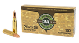 PATRIOT SPORTS LLC P762124F   7.62x39mm 124gr Full Metal Jacket 20 Per Box/50 Case