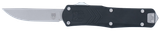 CobraTec Knives SBLKFSXGEN3DNS FS-X Gen III Small 2.75" OTF Drop Point Plain Stonewashed D2 Steel Blade, 3.88" Aluminum Handle